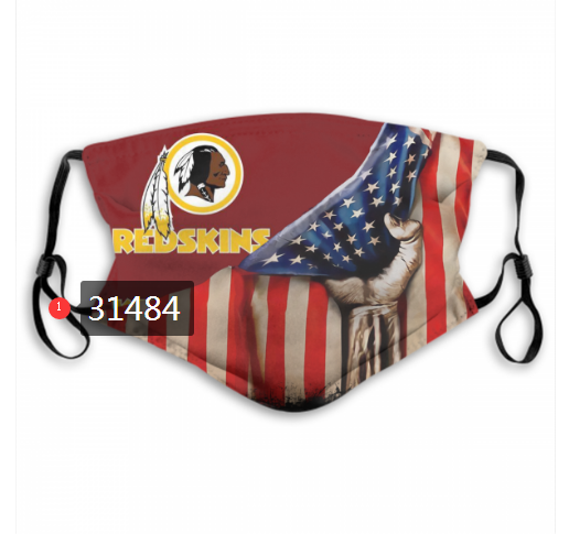 NFL 2020 Washington Redskins 102 Dust mask with filter->nfl dust mask->Sports Accessory